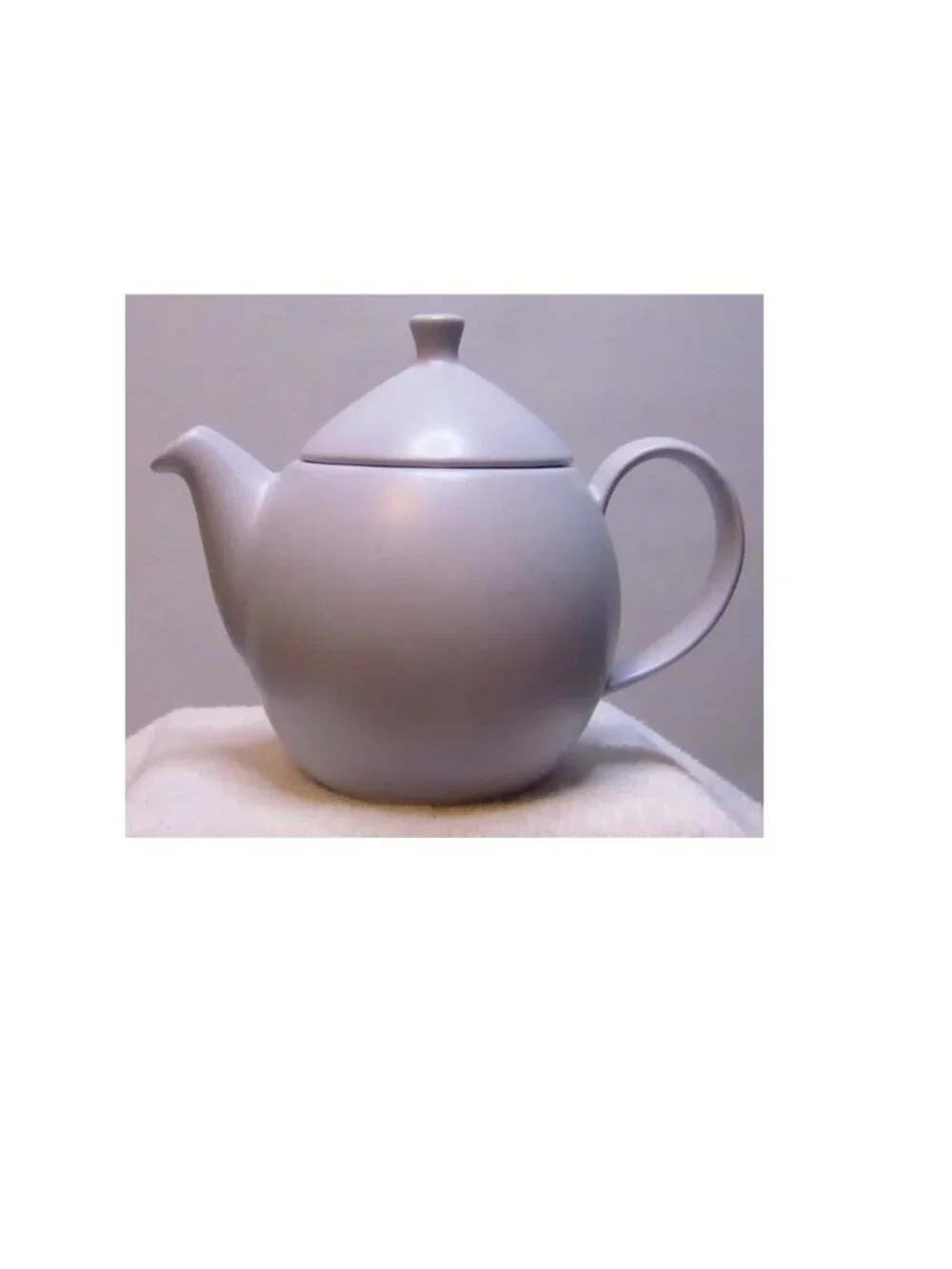 FORLIFE Dew Teapot w Basket Infuser 14 oz Natural Cotton NIB